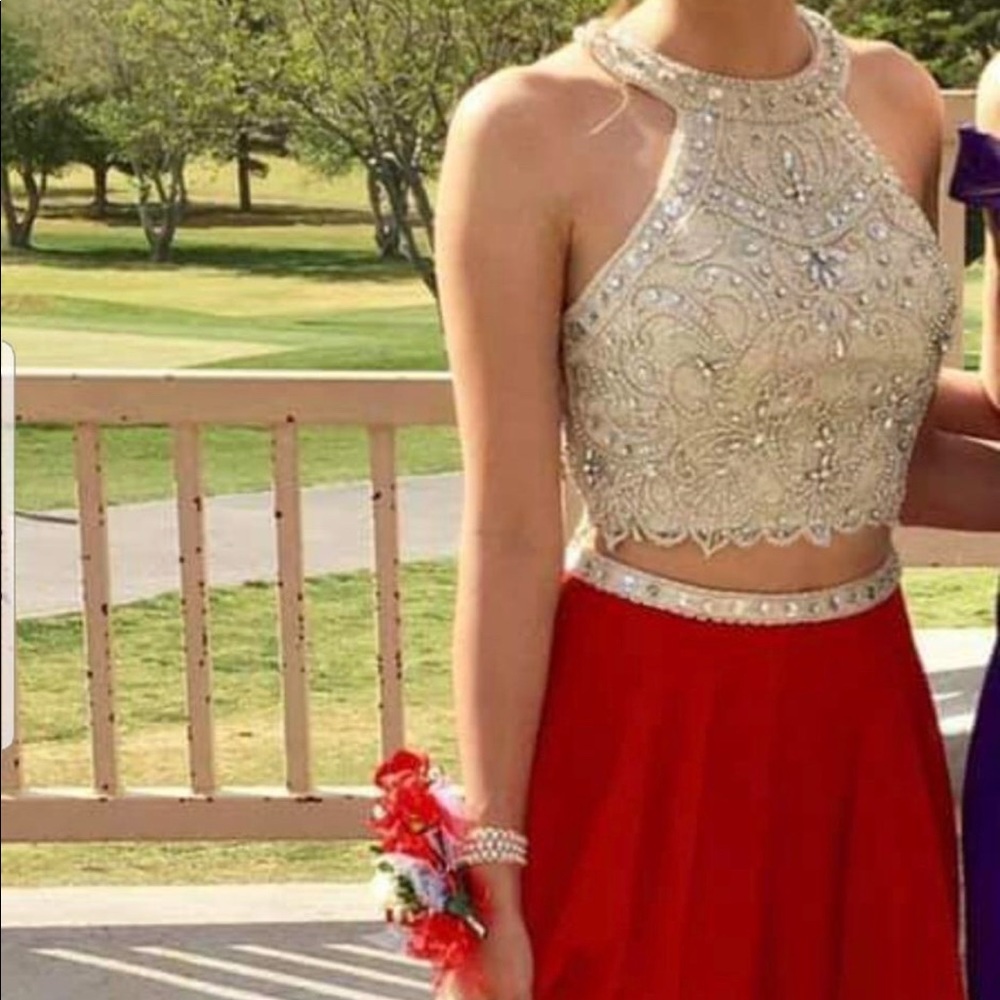 Two Piece Prom Dress